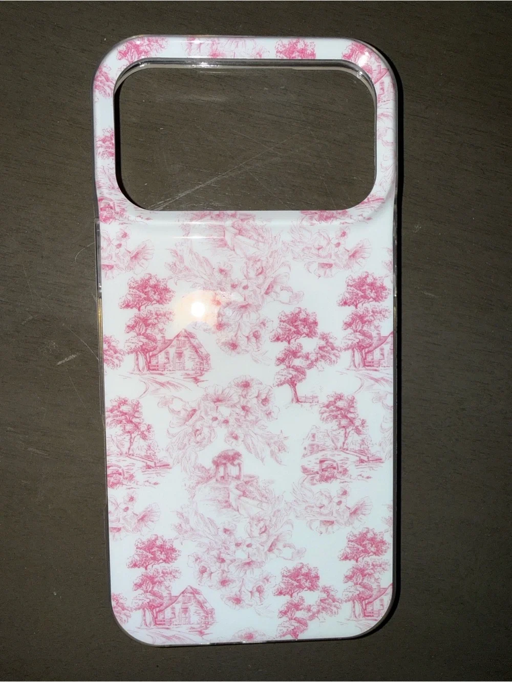 Floral Pink Toile Protective Phone Case - Unbranded